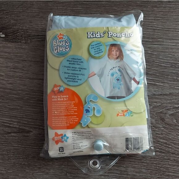 Nick Jr. Blue's Clues Kids' Poncho - Picture 2 of 3